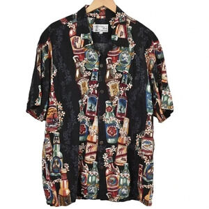 Toes on the Nose  Hawaiian Shirt Beers Tropical Aloha Size XL